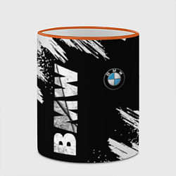 Кружка 3D BMW GRUNGE БМВ ГРАНЖ, цвет: 3D-оранжевый кант — фото 2