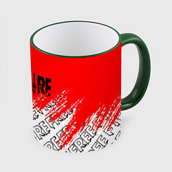 Кружка 3D Фри фаер День Booyah,, цвет: 3D-зеленый кант