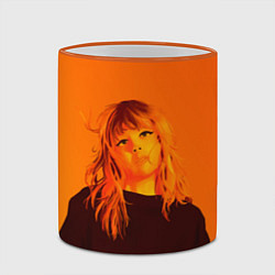 Кружка 3D Sweet Taylor Swift, цвет: 3D-оранжевый кант — фото 2