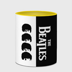 Кружка 3D The Beatles черно - белый партер, цвет: 3D-белый + желтый — фото 2