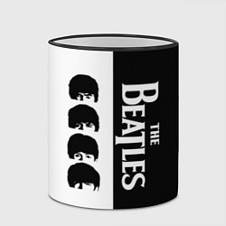 Кружка 3D The Beatles черно - белый партер, цвет: 3D-черный кант — фото 2