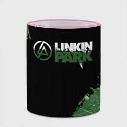 Кружка 3D Линкин Парк в стиле Гранж Linkin Park, цвет: 3D-розовый кант — фото 2