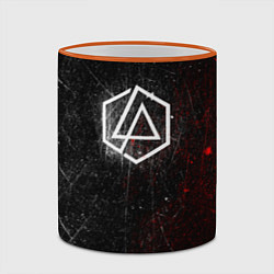 Кружка 3D Linkin Park Logo Линкин Парк, цвет: 3D-оранжевый кант — фото 2