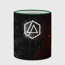 Кружка 3D Linkin Park Logo Линкин Парк, цвет: 3D-зеленый кант — фото 2