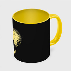 Кружка 3D Кошмар Джека The Nightmare before Christmas, цвет: 3D-белый + желтый