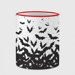 Кружка 3D Летучие кровососы, цвет: 3D-красный кант — фото 2