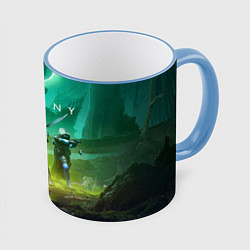 Кружка 3D DESTINY 2 КОРОЛЕВА ВЕДЬМА САВАТУН, цвет: 3D-небесно-голубой кант