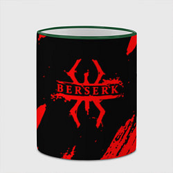 Кружка 3D Берсерк - Berserk, цвет: 3D-зеленый кант — фото 2
