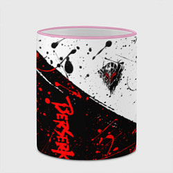 Кружка 3D Berserk: Черная маска, цвет: 3D-розовый кант — фото 2