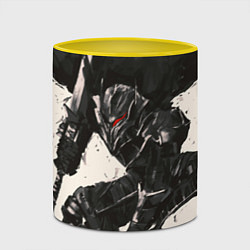 Кружка 3D BERSERK ILLUSTRATION БЕРСЕРК, цвет: 3D-белый + желтый — фото 2