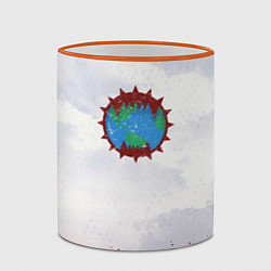 Кружка 3D Пожиратели миров до Ереси цвет легиона, цвет: 3D-оранжевый кант — фото 2