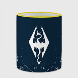 Кружка 3D THE ELDER SCROLLS SKYRIM ЭМБЛЕМА ДРАКОНА, цвет: 3D-желтый кант — фото 2