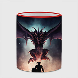 Кружка 3D Да начнётся битва, цвет: 3D-красный кант — фото 2