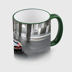 Кружка 3D BMW Motorsport Mission 8, цвет: 3D-зеленый кант