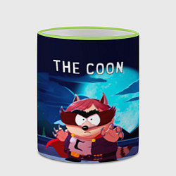 Кружка 3D The Coon - Енот Южный Парк, цвет: 3D-светло-зеленый кант — фото 2