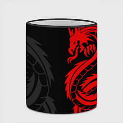 Кружка 3D КРАСНЫЙ ДРАКОН ТАТУ RED DRAGON TATTOO, цвет: 3D-черный кант — фото 2