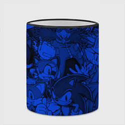 Кружка 3D SONIC BLUE PATTERN СИНИЙ ЁЖ, цвет: 3D-черный кант — фото 2