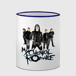 Кружка 3D Участники группы My Chemical Romance, цвет: 3D-синий кант — фото 2
