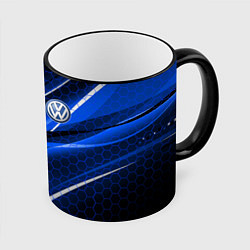 Кружка 3D VOLKSWAGEN LOGO SPORT, цвет: 3D-черный кант