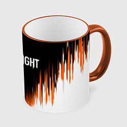 Кружка 3D DYING LIGHT GOOD NIGHT AND GOOD LUCK, цвет: 3D-оранжевый кант