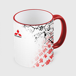 Кружка 3D MITSUBISHI JAPAN STYLE SAMURAI AUTO, цвет: 3D-красный кант
