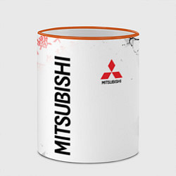 Кружка 3D MITSUBISHI JAPAN STYLE SAMURAI AUTO, цвет: 3D-оранжевый кант — фото 2