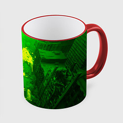 Кружка 3D STALKER LOGO RADIATOIN NEON TOXIC, цвет: 3D-красный кант