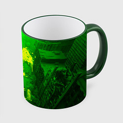 Кружка 3D STALKER LOGO RADIATOIN NEON TOXIC, цвет: 3D-зеленый кант
