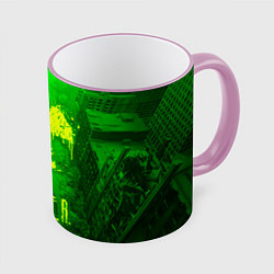 Кружка 3D STALKER LOGO RADIATOIN NEON TOXIC, цвет: 3D-розовый кант