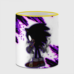 Кружка 3D SONIC DARK СОНИК, цвет: 3D-желтый кант — фото 2