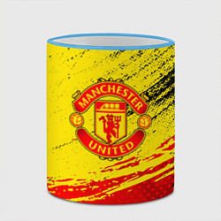 Кружка 3D Manchester United Футбольный клуб, цвет: 3D-небесно-голубой кант — фото 2