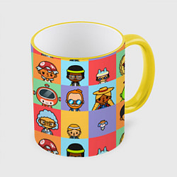 Кружка 3D TOCA BOCA WORLD HERO, цвет: 3D-желтый кант