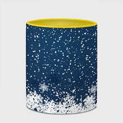 Кружка 3D Snow, цвет: 3D-белый + желтый — фото 2