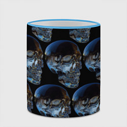 Кружка 3D Vanguard skull pattern 2022, цвет: 3D-небесно-голубой кант — фото 2