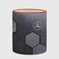 Кружка 3D Mercedes-Benz vanguard pattern, цвет: 3D-оранжевый кант — фото 2