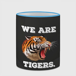 Кружка 3D Тигр We are tigers, цвет: 3D-небесно-голубой кант — фото 2