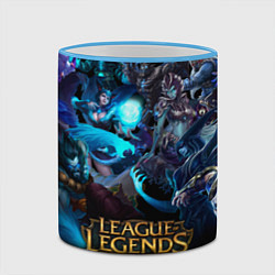 Кружка 3D LEAGUE OF LEGENDS ЛИГА ЛЕГЕНД ГЕРОИ, цвет: 3D-небесно-голубой кант — фото 2