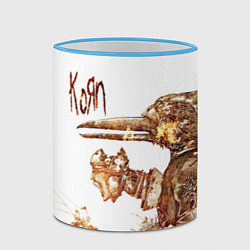 Кружка 3D Untitled - Korn, цвет: 3D-небесно-голубой кант — фото 2