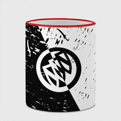 Кружка 3D Buick Black and White Grunge, цвет: 3D-красный кант — фото 2