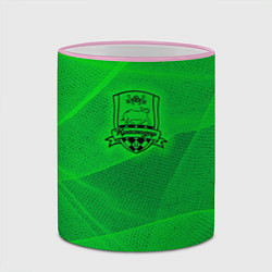 Кружка 3D Краснодар lime theme, цвет: 3D-розовый кант — фото 2