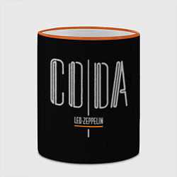 Кружка 3D Coda - Led Zeppelin, цвет: 3D-оранжевый кант — фото 2