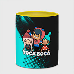 Кружка 3D Toca Boca Рита и Леон, цвет: 3D-белый + желтый — фото 2