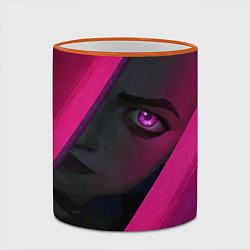 Кружка 3D Jinx Arcane League of Legends, цвет: 3D-оранжевый кант — фото 2