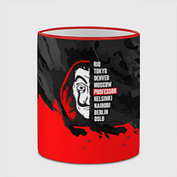 Кружка 3D La Casa de Papel Professor, цвет: 3D-красный кант — фото 2