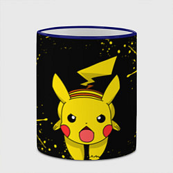 Кружка 3D ПИКАЧУ БРЫЗГИ КРАСОК, цвет: 3D-синий кант — фото 2