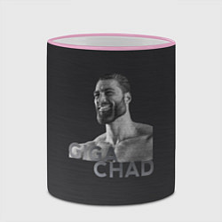 Кружка 3D Giga Chad, цвет: 3D-розовый кант — фото 2
