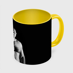 Кружка 3D ФЕДЯ, цвет: 3D-белый + желтый