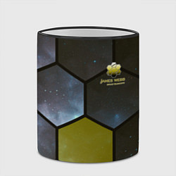 Кружка 3D JWST space cell theme, цвет: 3D-черный кант — фото 2
