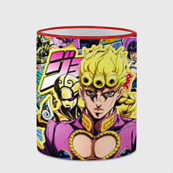 Кружка 3D JoJos Bizarre Adventure - Джорно Джованна, цвет: 3D-красный кант — фото 2