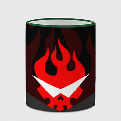 Кружка 3D GURREN LAGANN LOGO SYMBOL, цвет: 3D-зеленый кант — фото 2